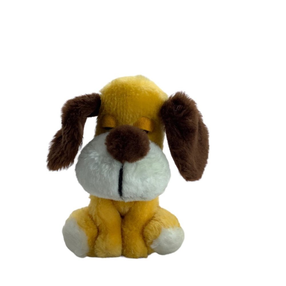 Vtg Russ Berrie & Co Lazy Bones Sleepy Puppy Dog Plush Stuffed Animal Toy 8 Inch